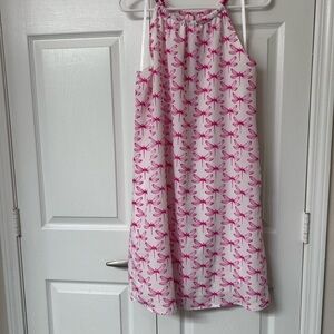 C Pink Dragonfly Halter Top